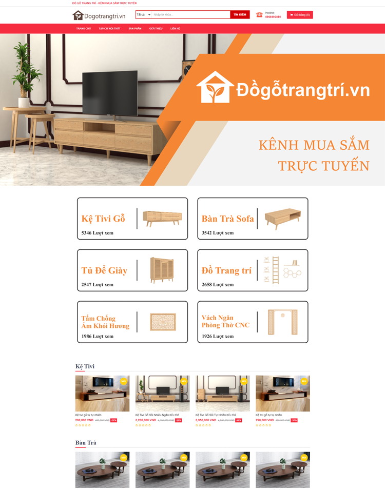 Website Đồ Gỗ Trang Trí